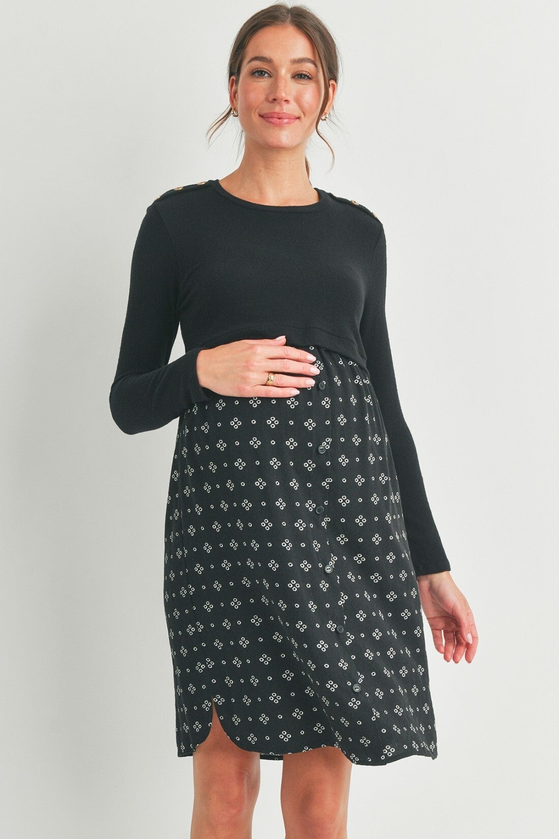 Nursing dress long sleeve shop